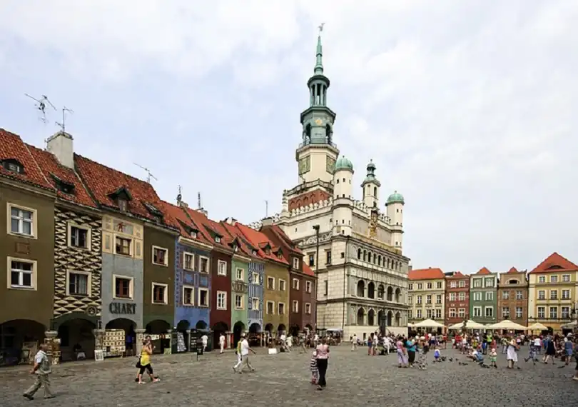 a photo from old
        town of Poznan